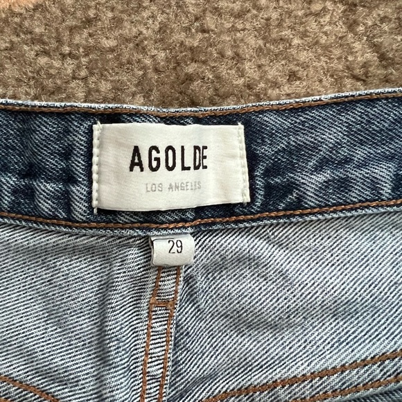 Agolde Riley high waisted crop jeans size 29 - Picture 2 of 4
